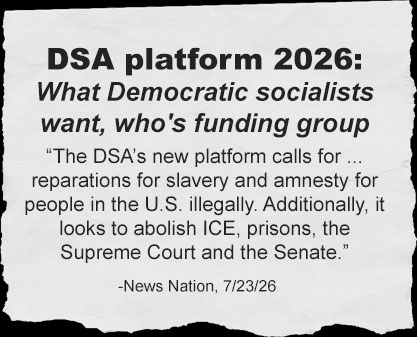 DSA platform 2026: What Democratic socialists want, who's funding the group - News Nation 7/23/26